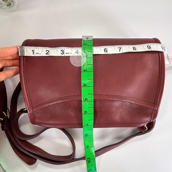Vintage Coach Austin Bag 9909 Bordeaux USA 1990's - Picture 8 of 10